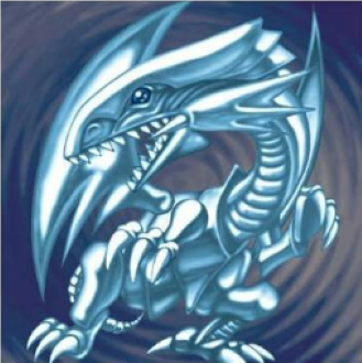 Dragão branco de olhos azuis